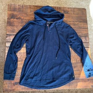 Barstool Sports Navy Blue Hooded Sweatshirt for Men